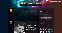 Desktop Screenshot of helloworld.helloworldweb.com